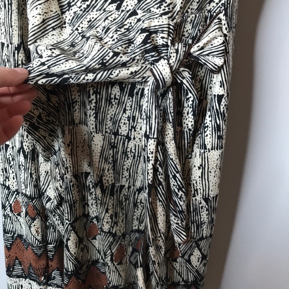 Cream Multi Max Studio Dress Sz S - Picture 3 of 5